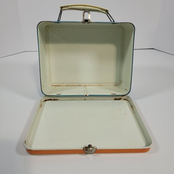 Vintage Sport Skwirts Metal Lunch Box 1972 Jimmy Blooper and Frankie Fumble - Picture 7 of 7